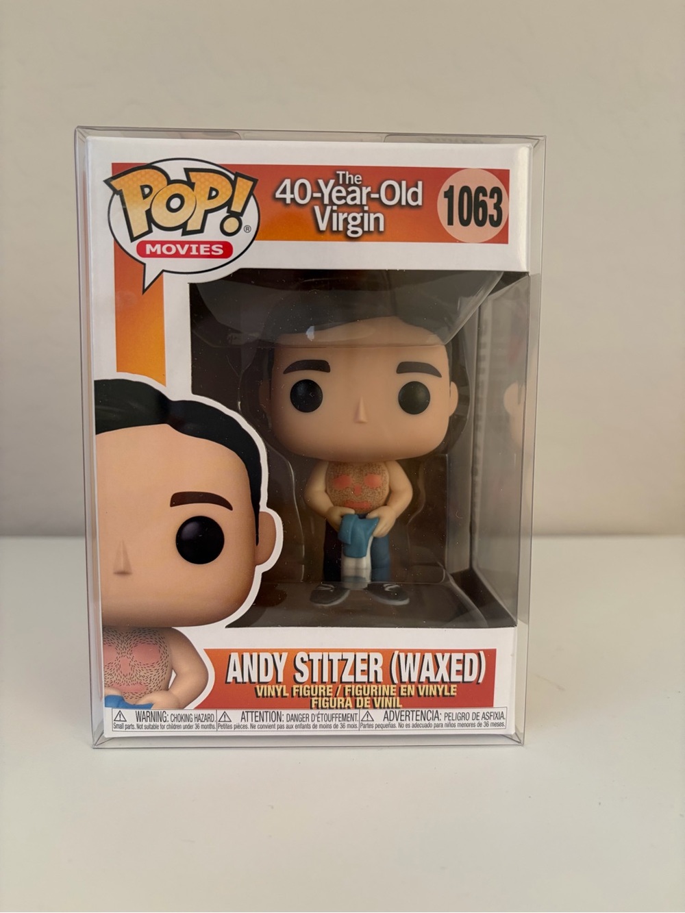 Funko POP! 40-Year-Old Virgin Andy Stitzer (Waxed) Vinyl Figure #1063